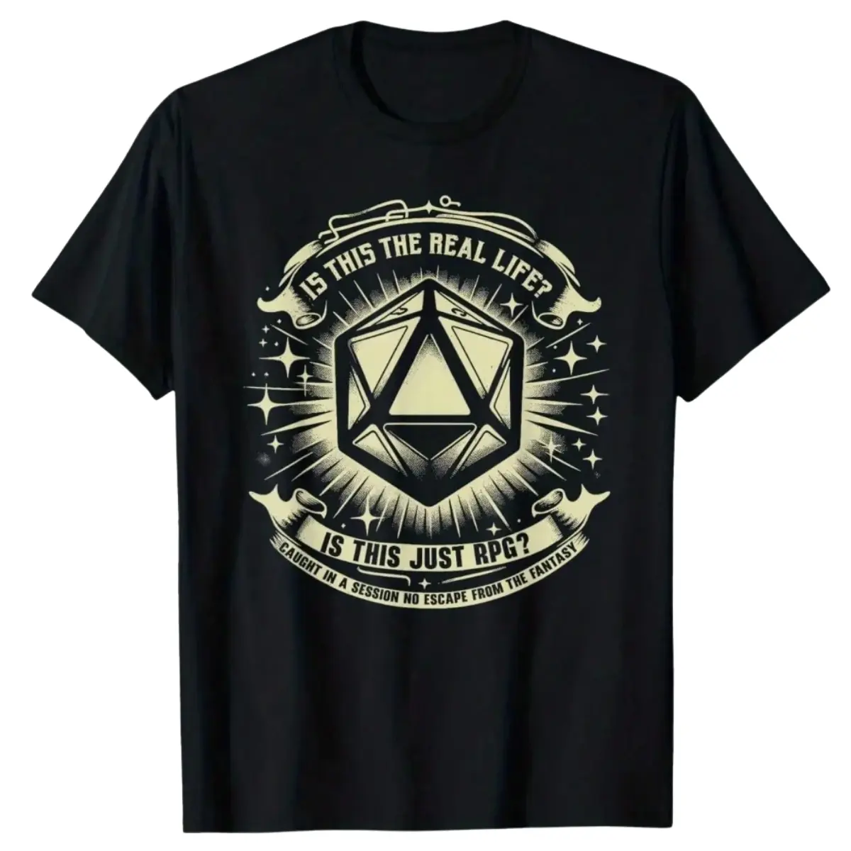 Role Playing Game RPG D20 Tabletop Graphic Tee, Funny RPG Gamer T-Shirt, Game Shirt, Y2k, Graphic Tee, Gift T-shirt, Dnd Tee, Unisex Cotton Top Menswear Womenwear Streetwear Cotton Comfort  Shortsleeve Casual