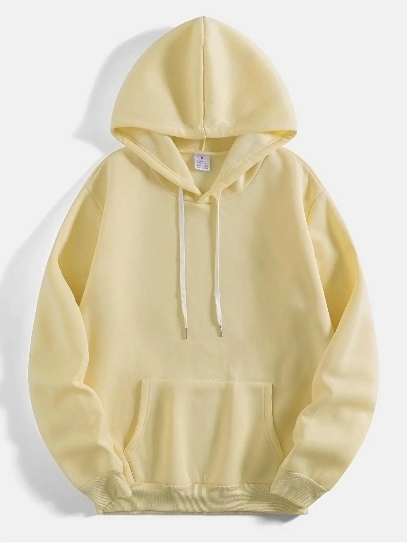 Mcd Unisex Hooded Sweatshirt, Loose-Fit Oversize Casual Top, Athletic Loose Casual Sporty Hoodies, Fall & Winter Plain Pattern, H-Type Silhouette, Couple Fashion Apparel