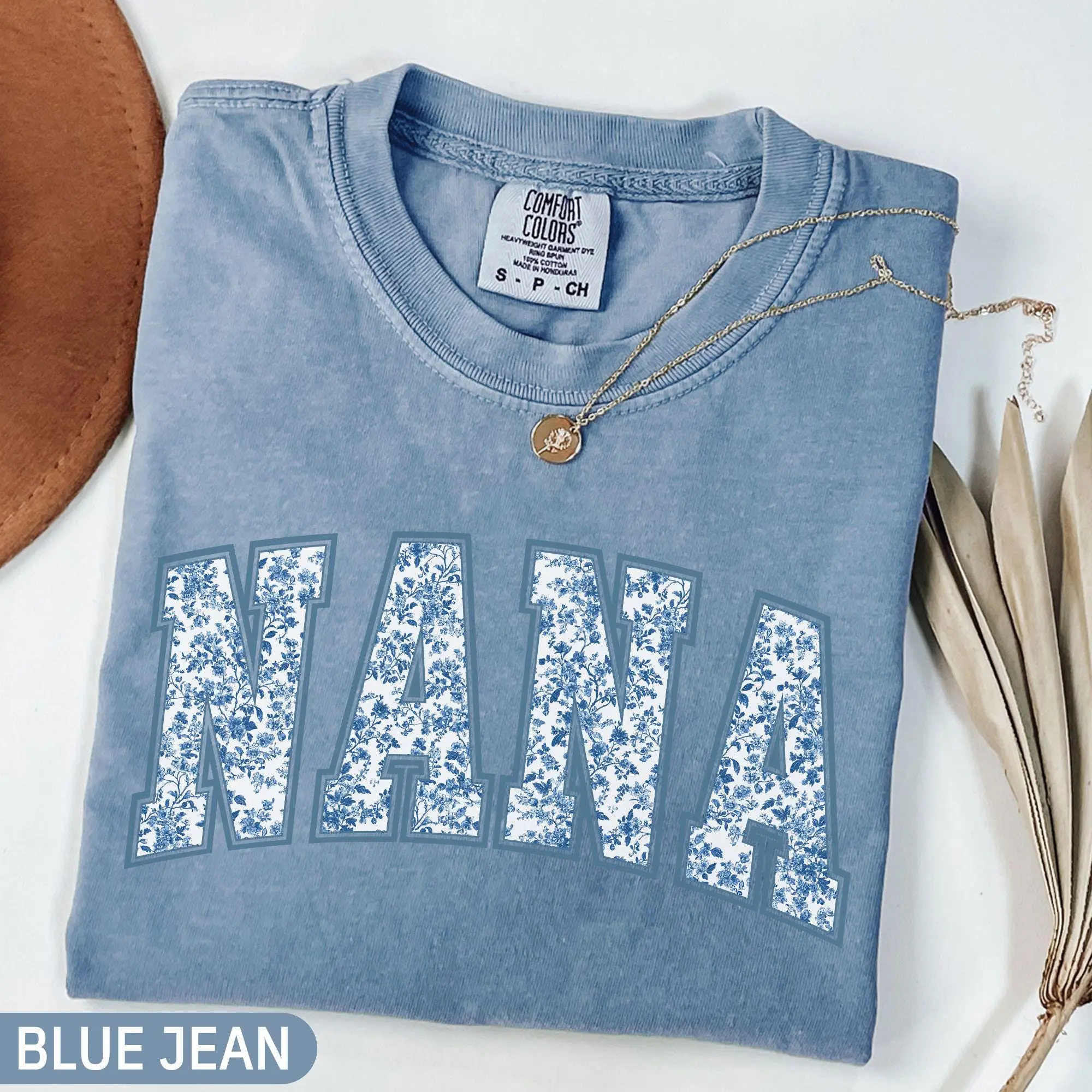 Comfort Colors Nana Shirt, Toile Floral Nana Shirt, Cute Nana Shirt, Gift for Nana, Grandma Gift, Grandmother Shirt