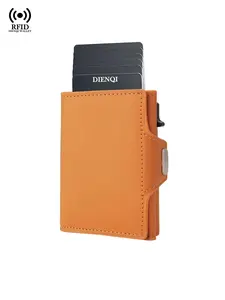 Rfid Credit Card Holder, Luxury Microfiber Leather Wallet, Pop Up Design, Men's Designer Wallet, Small Money Bag, Coin Purse, Gift for Men, Fashionable Card Holder, Rfid Card Slots