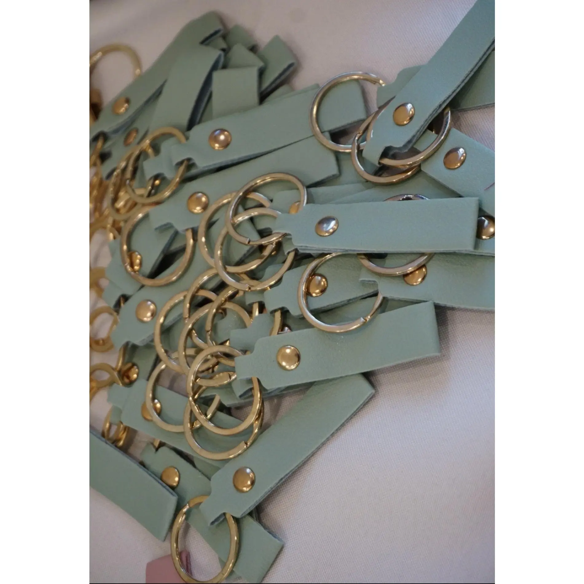 Photo Booth 50 Keychain Refill Kit- 50 Leather Tassels & 60 Clear Covers