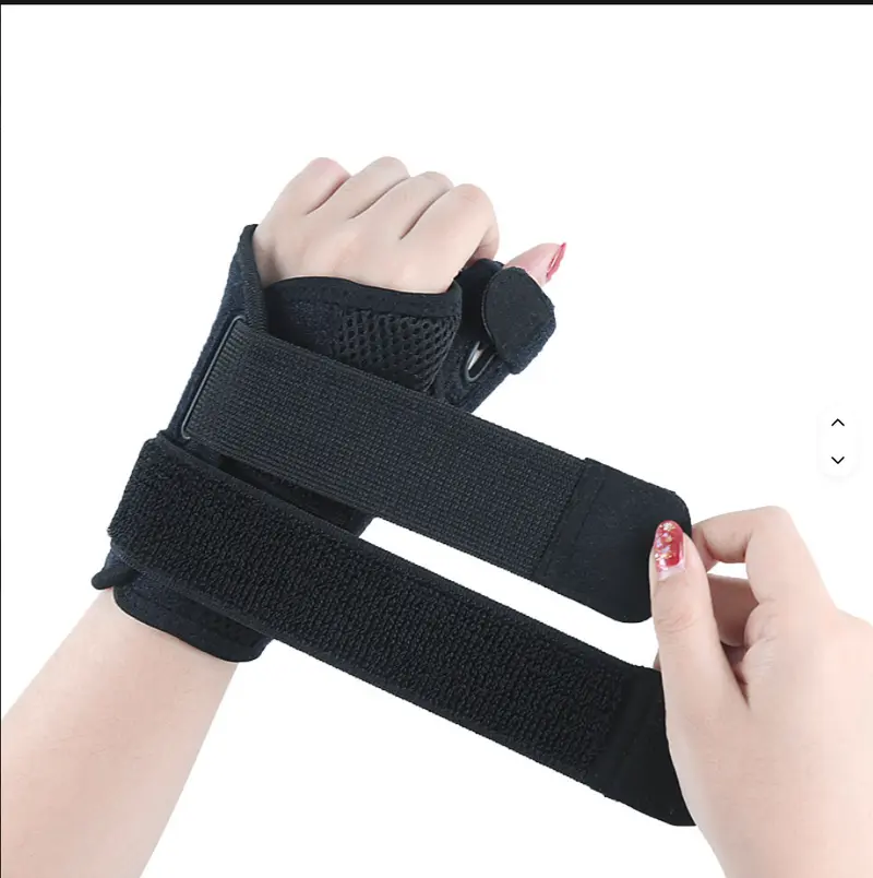 Thumb Brace for Arthritis Relief - Black S Size Thumb Spica Splint with Secure Fit & Immobilization for Wrist Hand and Finger Support