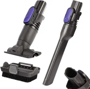Vacuum Crevice Tool Brush Replacement Parts Compatible with Shark Pet Cordless Stick IX141 IZ462H IZ483H IZ363HT IZ361H IZ163H IZ362H Removable two-in-one Tool Brush Attachments for D-Shaped Vacuum