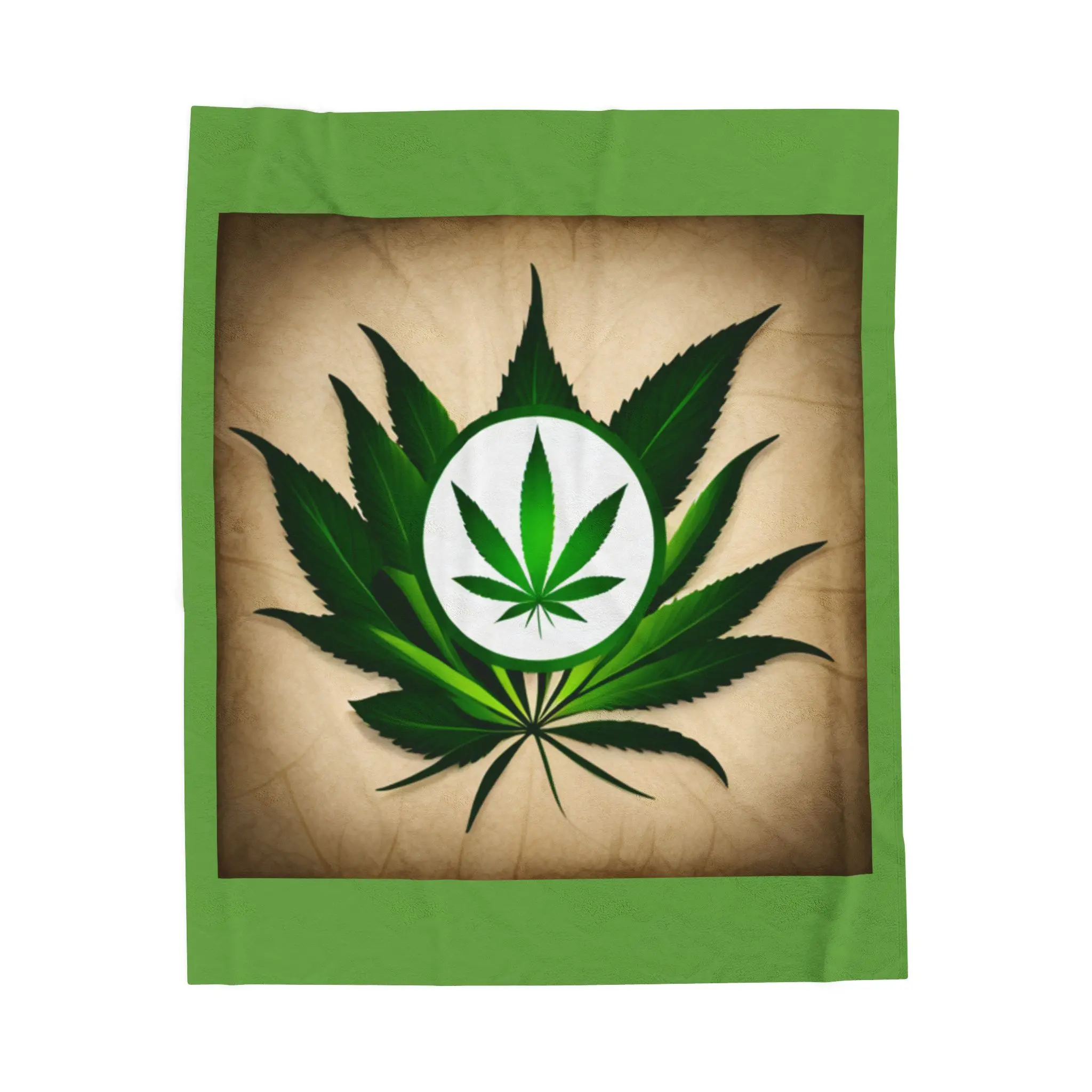 Weed Blanket - Cannabis Leaf Plush Throw, Marijuana Bedspread, Stoner Gift, 420 Home Decor, Hippie Dorm Tapestry