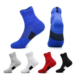 1-Pack Unisex Sports Crew Socks with Arch Support Performance Socks for Running Basketball Hiking & Cycling Moisture-Wicking Anti-Slip Cushioned Black White Cotton Polyester Blend Activewear,Gift