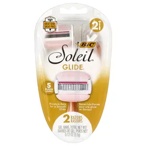BIC Soleil® Glide, Disposable Razors, 2 Razors