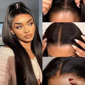 [Clearance Sale]360 Straight Lace Front Wigs Human Hair HD Transparant Full Lace Wigs For Women Pre Plucked With Baby Hair