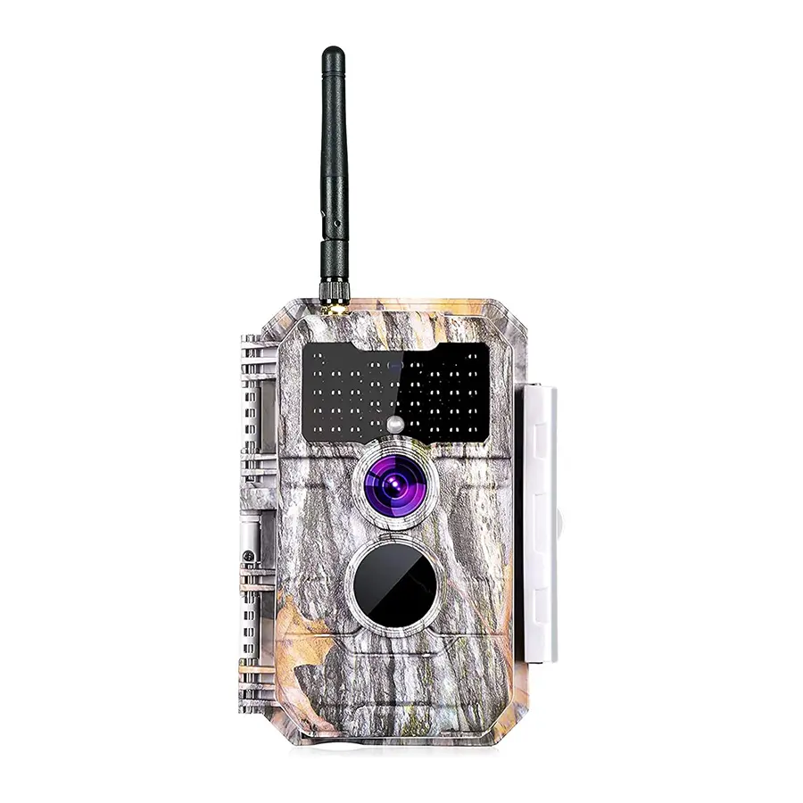 WiFi Game & Trail Camera32MP 1296P MP4 H.264 Video, Trail Deer Cam No Glow Night Vision Motion Activated Waterproof for Wildlife Hunting & Home Security, Send Pictures to Cell Phone via App Operated(W600grey)