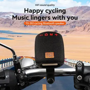 Portable Wireless Bluetooth Speaker Radio FM Subwoofer Waterproof Mini Sound Box Stereo Music Bass Small Caixa De Som Bike Bicycle Motorcycle Speakers Mp3 Woofer Column Outdoor cycling Mount TWS