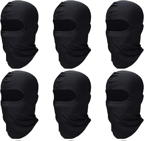 6-Pack Balaclava Face Mask, Unisex Lightweight UV Protective Gear for Motorcycle, Snowboarding & Outdoor Sports