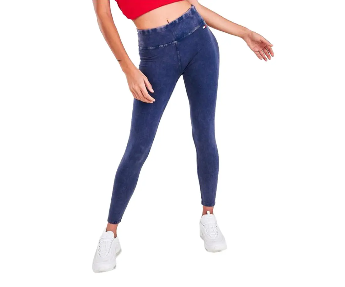 Tommy Hilfiger High Rise Wash Legging Womens Active Pants, Bottom, Athleisure Pants