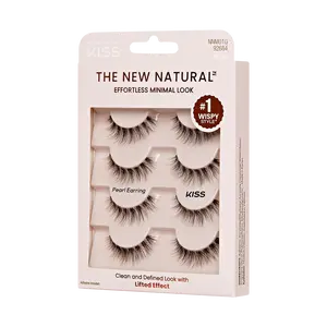 Kiss The New Natural Lash 4-Pair Multipack  - Pearl Earring