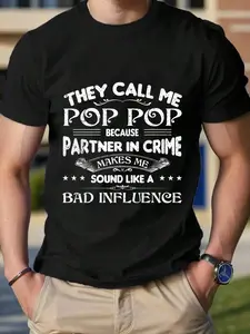 100% Cotton Unisex Funny Pop Pop Dad Shirt Valentine Fathers Day Christmas T-Shirt