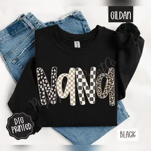 Checkered Mama - Gigi Sweatshirt Trendy Women's Sweater Hoodied Ultra-Soft Cotton Sweaters