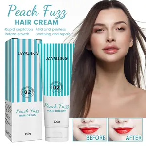 Jaysuing Lip Hair Removal Cream, Gentle Non-Irritating Facial Hair Removal Cream Smooth And Delicate Skin Hair Removal Cream