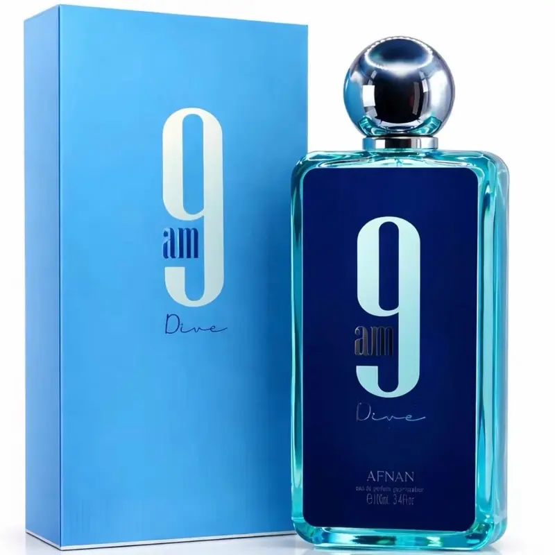 AFNAN 9AM Dive Eau de Parfum Spray Unisex 3.4 Oz Aquatic Scent