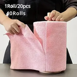 Hand-Tear Towel, Soft Cleaning Towel, Thick Dual-Use Microfiber Roll, Lazy Hand-Tear Cloth, Durable & Convenient Cleaning Tool, Ideal for Home Use