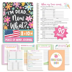 Funny End of Life Planner - Estate Planning Binder, When I Die Organizer, Emergency File Notebook, Estate Planning Book Financial Info