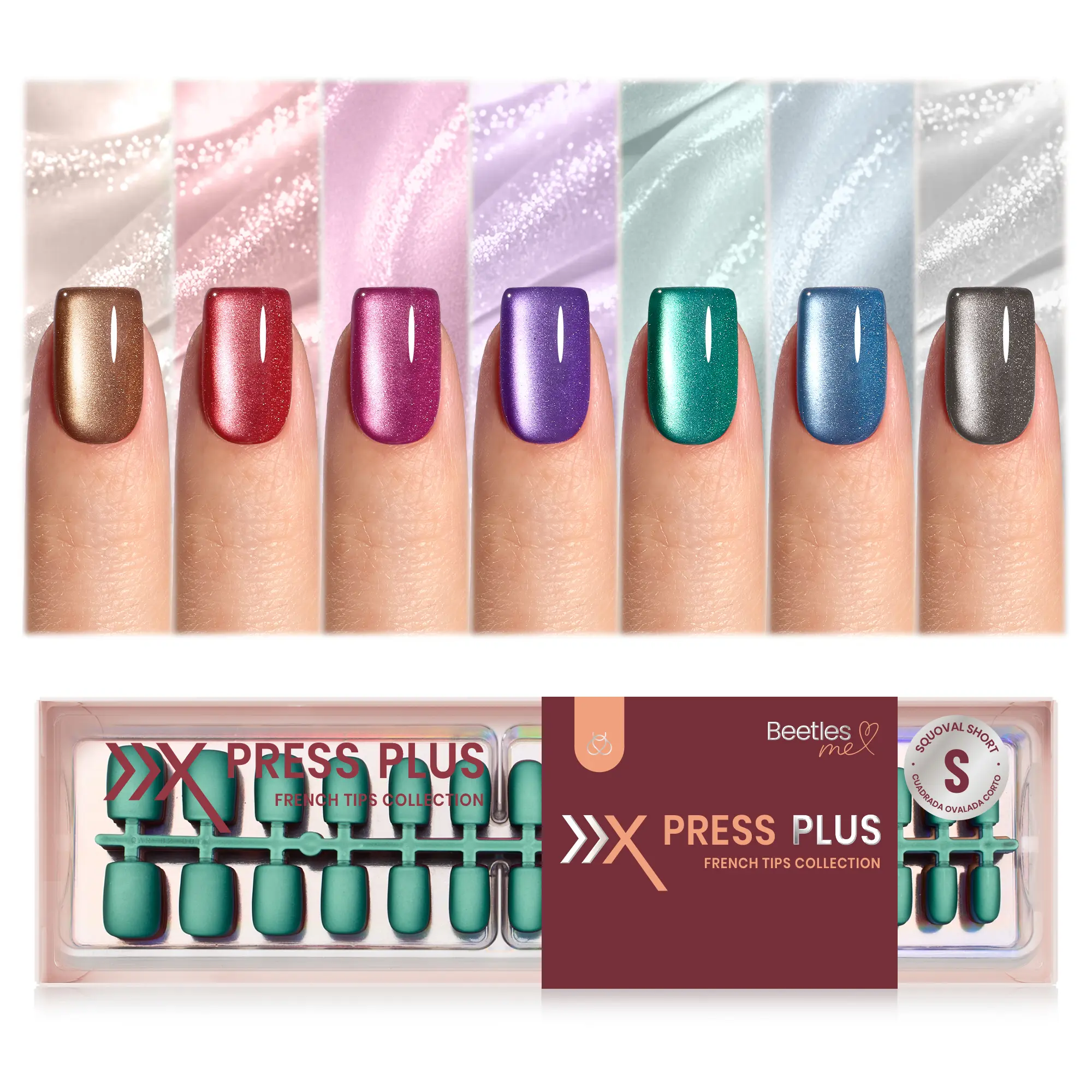 Galaxy Aurora S Squoval [Nail Tips Only]