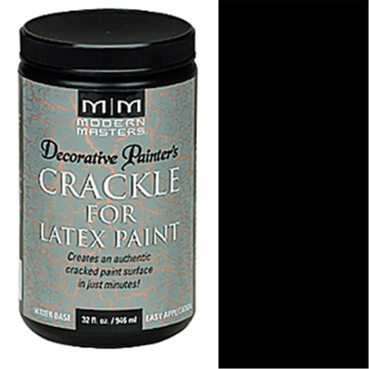 MODERN MASTERS DP601 1 Qt. Latex Paint Crackle Additive - DIY Tool for Furniture, Woodwork, Lamps, Creates Authentic Cracked Surface, Compatible with Modern Masters Venetian Plaster, Enables Antiqued Look for Decorative Accessories
