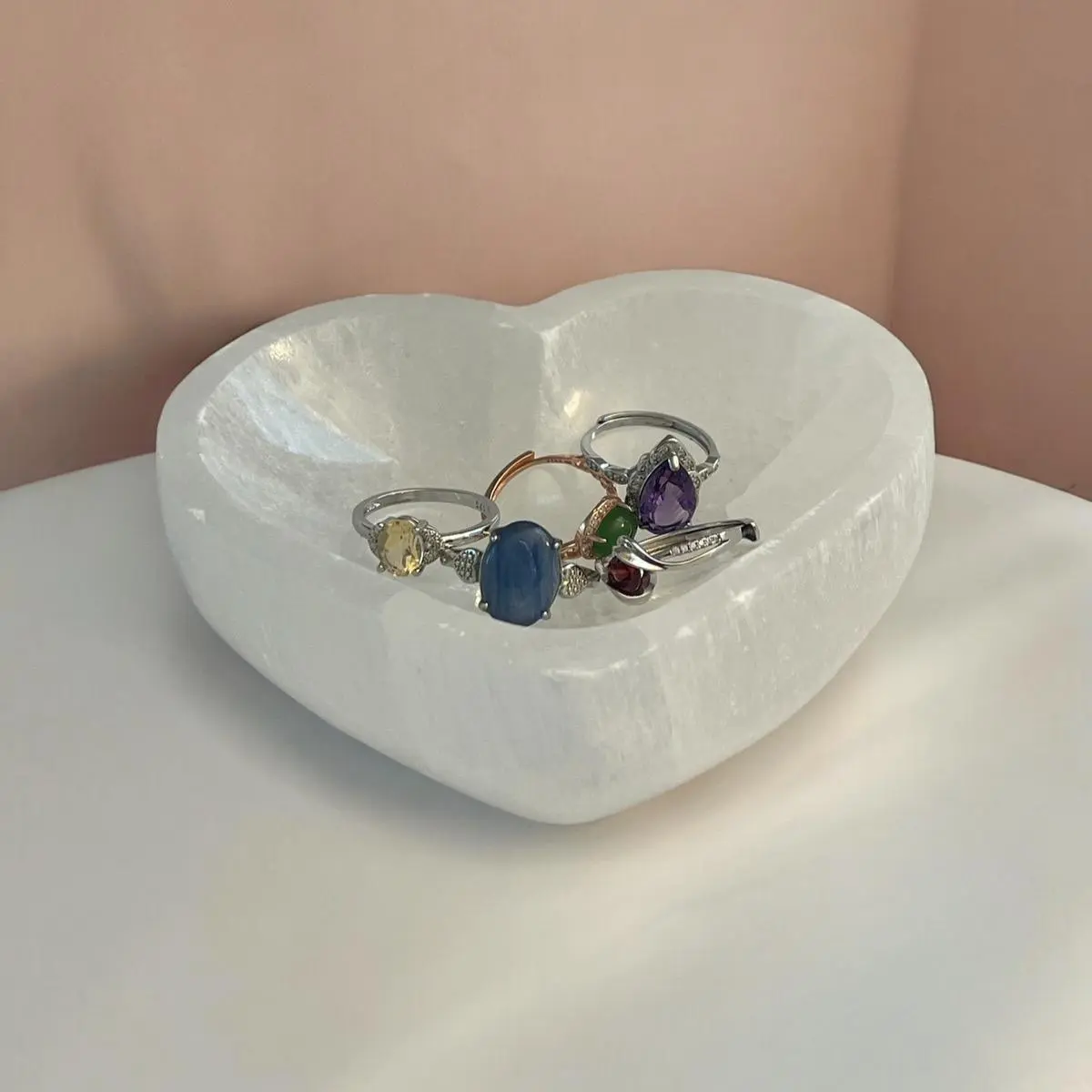 Selenite Heart Shape Bowl | Moon Shape Bowl | Round Shape Bowl | Star Shape Bowl Tableware Classic Selenite Heart Shape Bowl | Moon Shape Bowl | Round Shape Bowl | Star Shape Bowl Tableware Classic