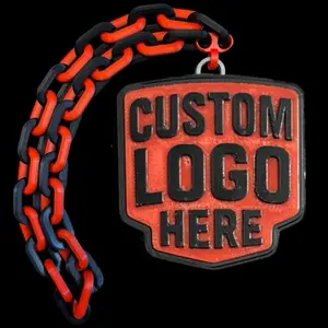 Custom Chain - 3D Printed Necklace with Custom Logo, Team Colors, Oversized & Lightweight, Perfect for Sports Fans & MVP Gifts