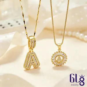 Trending 2 Pack Initial Letter Necklaces forWomen-14K Gold Plated A-Z Pendant,Custom Jewelry Gift for Her, Elegant Layered Look  Perfect Christmas  Jewelry Gift for men and women