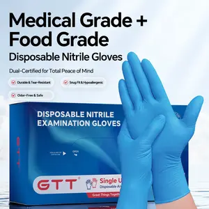 [BUY 1 GET 1 FREE] Nitrile Disposable Gloves, 5mil, Powder-free, Medical Exam Latex-Free 100 PCS For Cleaning Food Glove, cleaning gloves, gloves for women