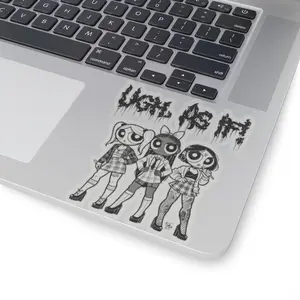 Parody 'Ugh As If' Stickers - Movie Outfits, Spoof Pic, Vinyl Decal, Laptop Sticker, Water Bottle Decal, Planner Sticker
