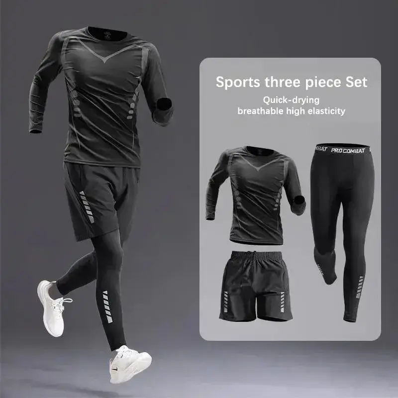 All-Season Men's Sportswear Set/Suit - Tracksuit for Running, Cycling, Fitness & Hiking,gym clothing men, jogging, boxing,5 pcs Comfortable cool All-Season Men's Sportswear Set/Suit - Tracksuit for Running, Cycling, Fitness & Hiking,gym clothing men, jogging, boxing,5 pcs Comfortable cool