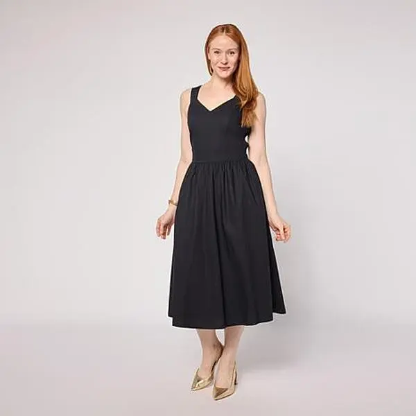 Tower Hill by Christie Brinkley Cotton Smocked Dress
