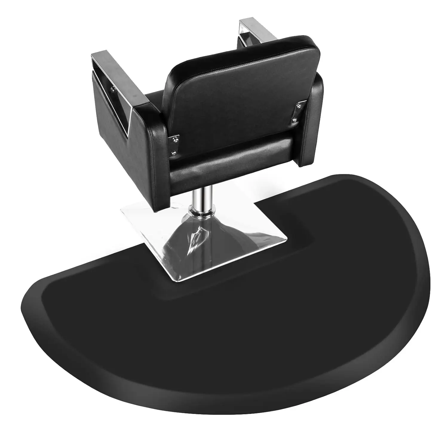 OmySalon 1/2'' Thick Anti Fatigue Mat for Hairstylist Standing, 3'x5' Barber Floor Matt Square Base for Salon Styling Chair, Hair Cutting Hairdressing Equipment, Foot Mat