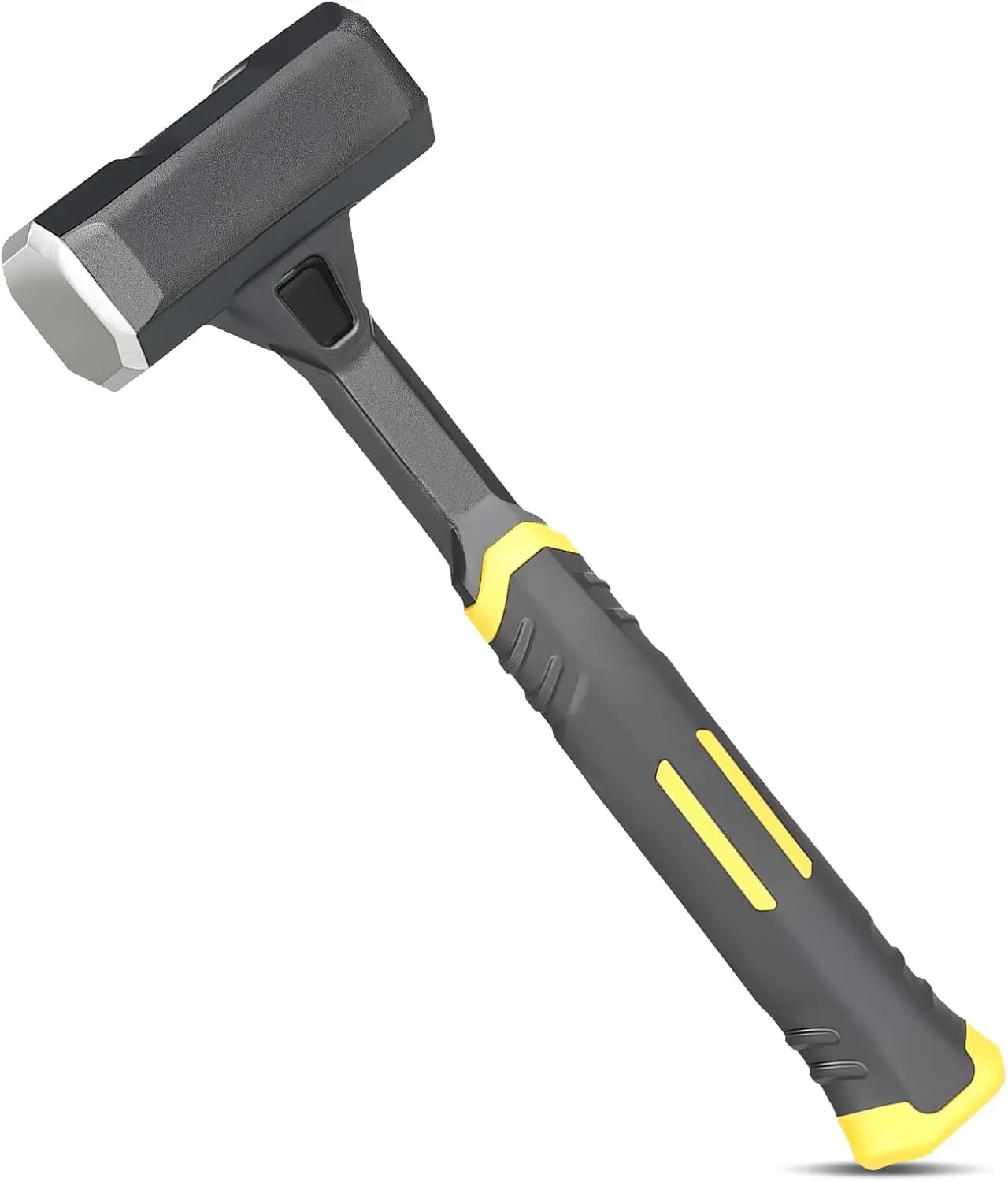 2lb Steel Head Sledge Hammer - Heavy Duty Forged 1-Piece Steel Construction, Fiberglass Handle, Ideal for Demolition, Construction, Driving Stakes, Steel Head Hammer