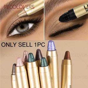6pcs/set 2-in-1 Glitter Shimmer Eyeshadow Stick, Crayon Pencil, Creamy Texture, Waterproof & Long Lasting, Ideal for Christmas Gift, Glitter Beauty