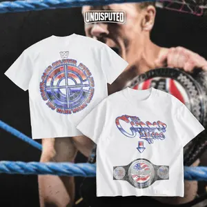 UNDISPUTED John Cena United States Champion Heavy Cotton Unisex Shirt Dr Thuganomics Word Life WWE The Champ Is Here Tshirt Hoodie Sweater WWE Shirt Wrestling Fan Apparel Menswear Direct-to-garment Breathable Printing