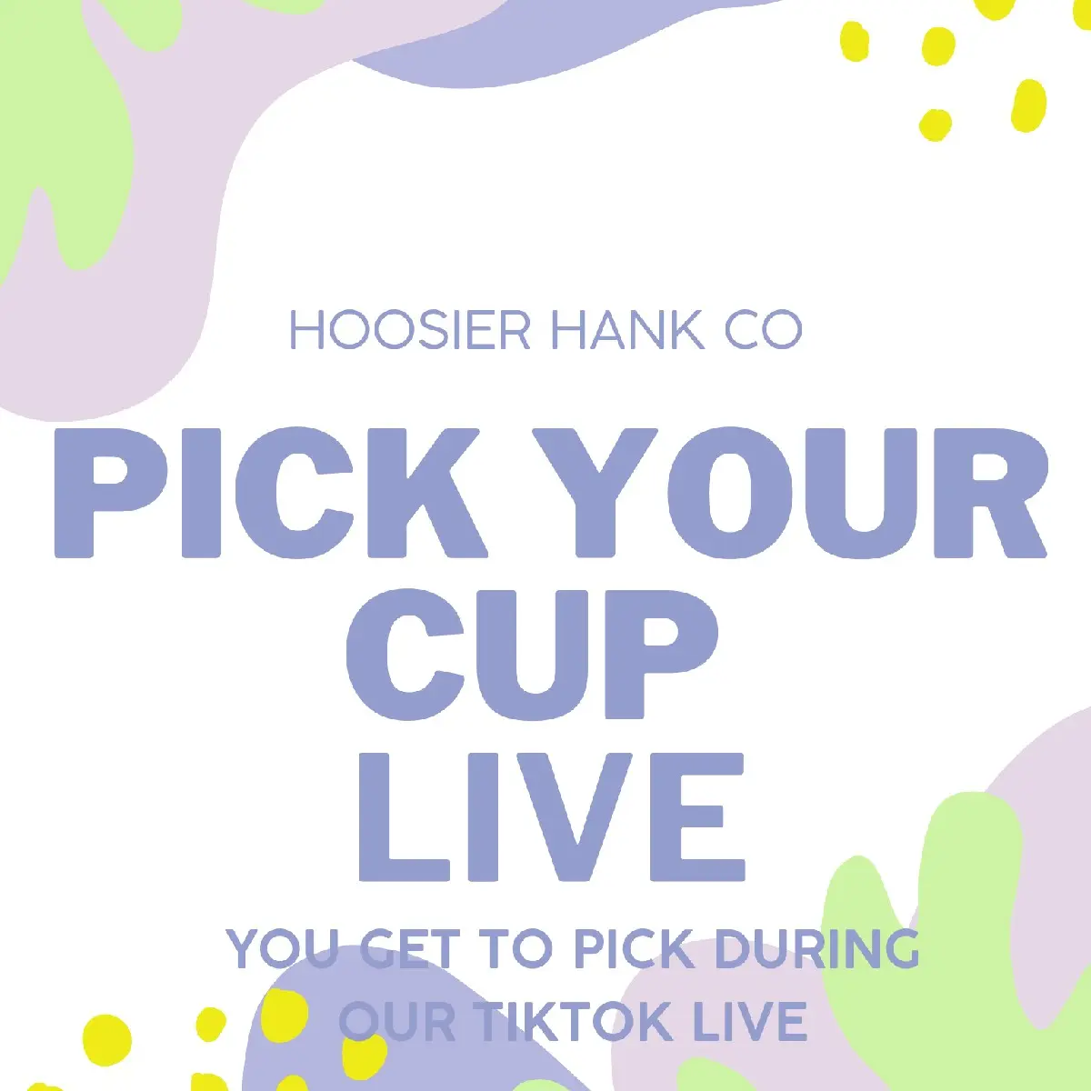 Customized 16 OZ Plastic Libby Cup with Your Choice of Cup Color and UV DTF Decal Place Your Order and Pick During Our Live Stream
