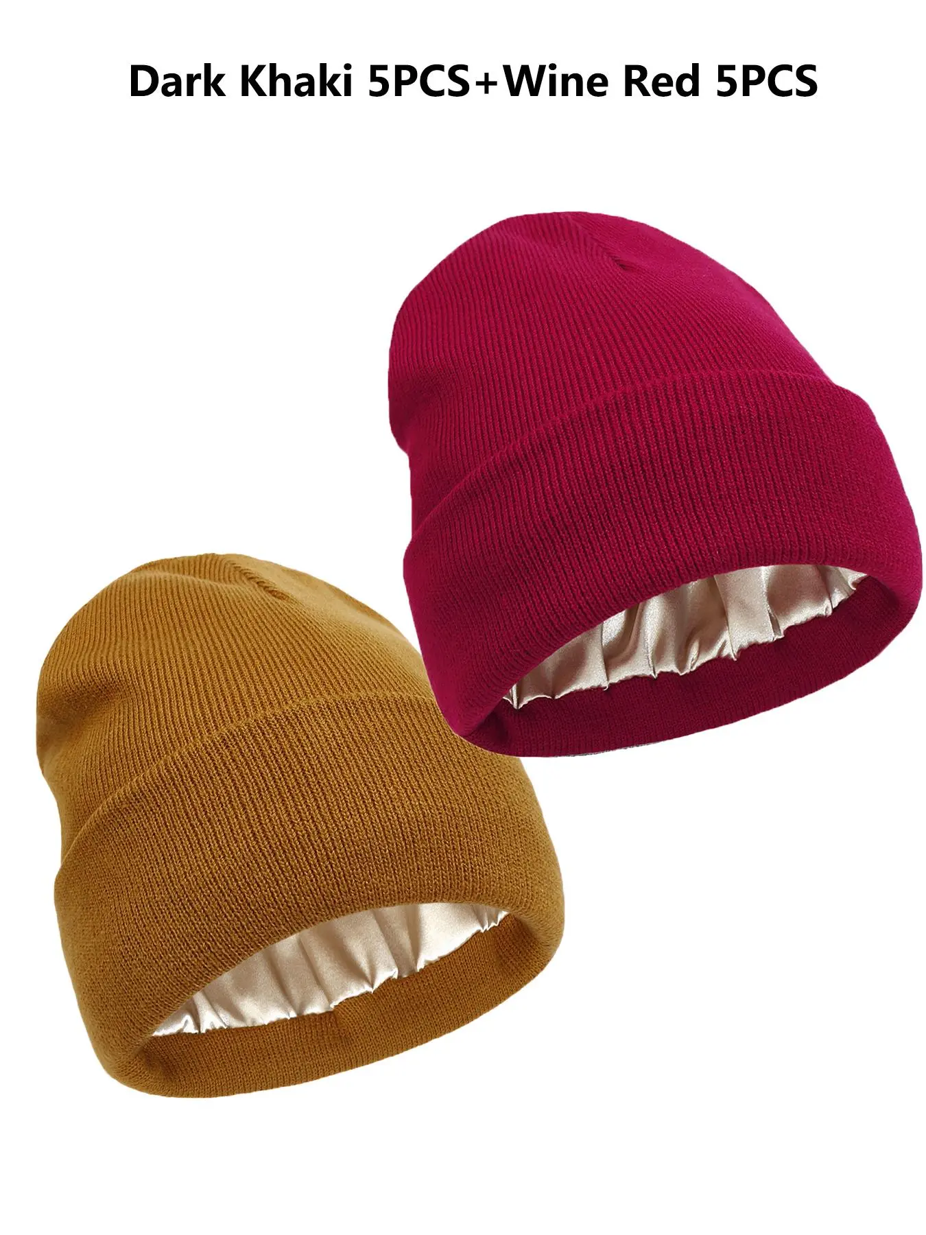 Hot Pink*5 pcs+Khaki*5 pcs