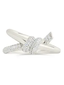 Sterling Silver Irene CZ Twisted Ring