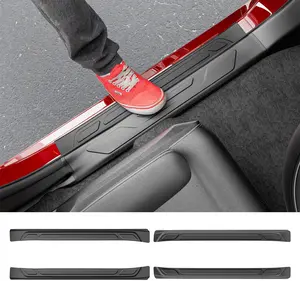 [Fits 22-26 Tundra] Exterior Door Sill Protector Compatible with 2022-2026 Toyota Tundra Car Threshold Protector TPE Car Door Entry Guard Replacement for 2022-2026 Toyota Tundra Accessories