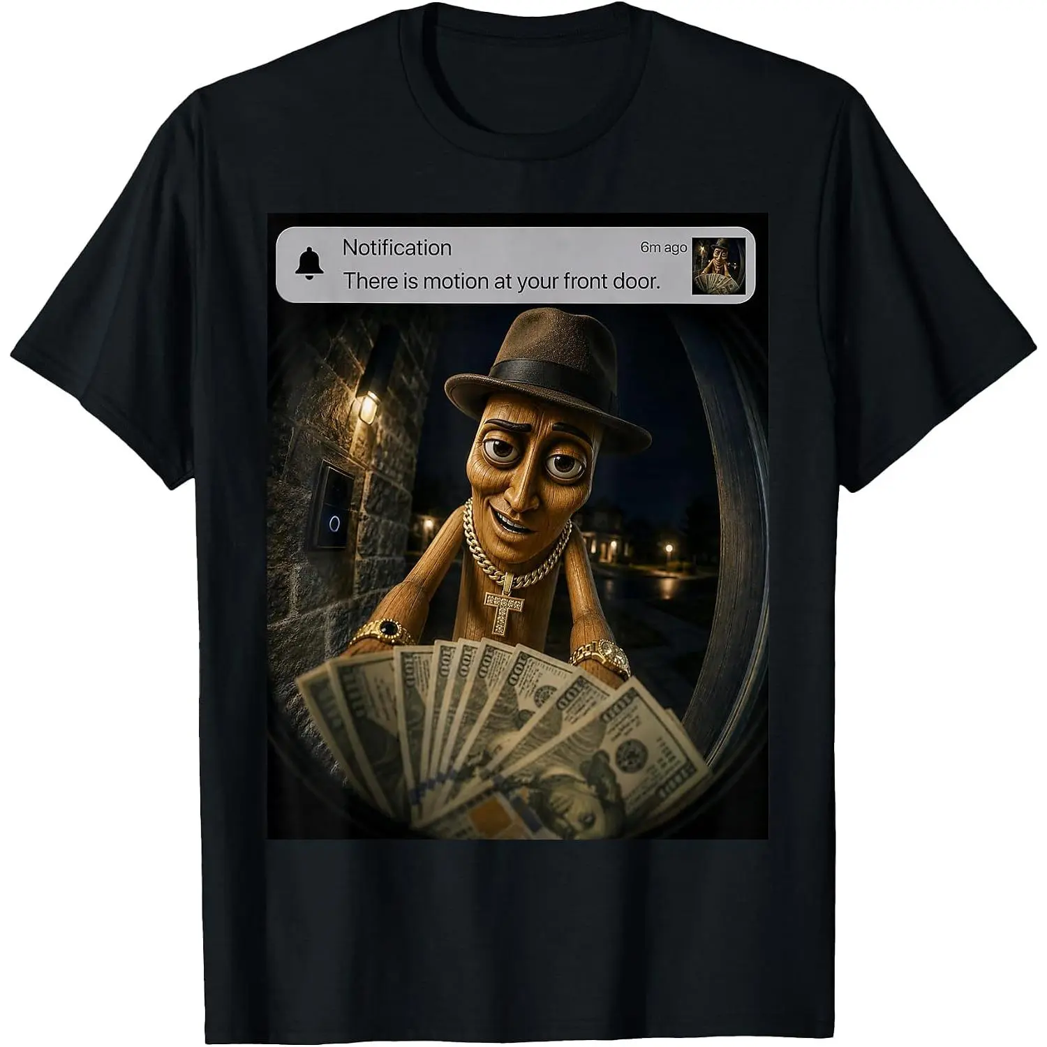 Men Women's Casual Graphic Tee There is Motion At Your Front Door Tung Tung Tung Sahur Meme T-Shirt Short Sleeve Fashion Clothing Sweatshirt Crew Neck Outfit