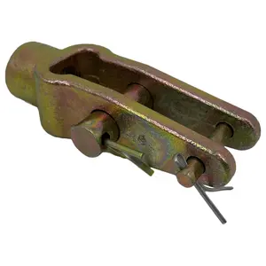 TORQUE Slack Adjuster Double Pinned Straight Clevis Pin Kit with Pins 5/8-18" Threaded for Air Brake Chambers (Replaces Meritor R810019, Haldex CQ36541, Euclid E11430) (TR810019)