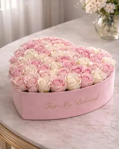 Personalized Heart Rose Keepsake