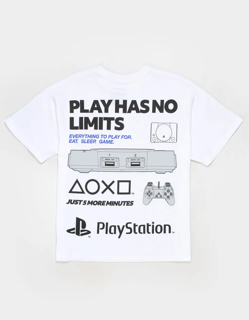 PLAYSTATION PS2 Cheat Code Mens Boxy Tee PLAYSTATION PS2 Cheat Code Mens Boxy Tee