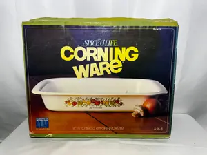 Vintage Corning Ware Spice O’ Life Open Roaster – “Le Romarin” A-76-8