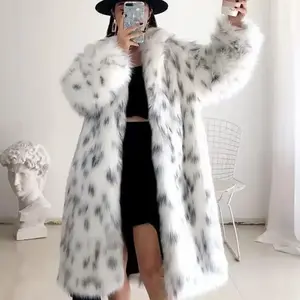 2026 New Custom Women's Imitation Fox Fur Coat - Thick & Loose Lapel Style