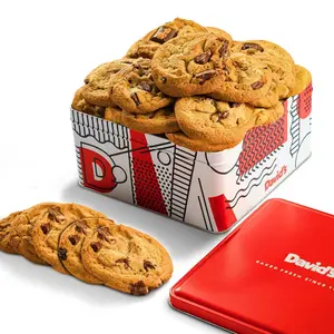 Fresh Baked Kosher Cookie Gift Tin 2LB – Chocolate & Peanut Butter Assorted Homemade Snack Cookies Sampler for Holidays, Parties & Gifting