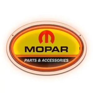 Mopar Parts Garage Round Neon Sign, Garage Wall Decoration, Adjustable LED Garage Art, Mopar Parts Aisle, Mopar Signs, Gift for Dad, Vintage Style