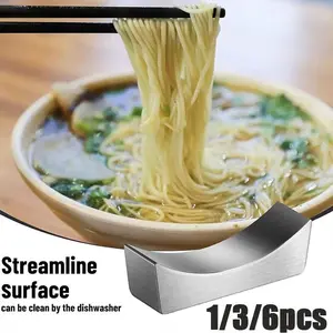 1/3/6 piece Stainless Steel Chopsticks with Chopstick Rest Set - 3 Pairs Reusable Metal Chopsticks with 3 Chopstick Holders, Food Grade Asian Dinnerware for Sushi, Ramen & Asian Cuisine, Dishwasher Safe & Easy to Clean Cutlery Tableware