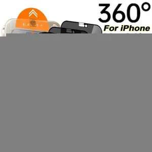 3Pcs 360°Privacy Tempered Glass For iPhone 17 16 15 14 13 12 11 Pro Max Plus Anti-spy Screen Protector with Easy install Tool