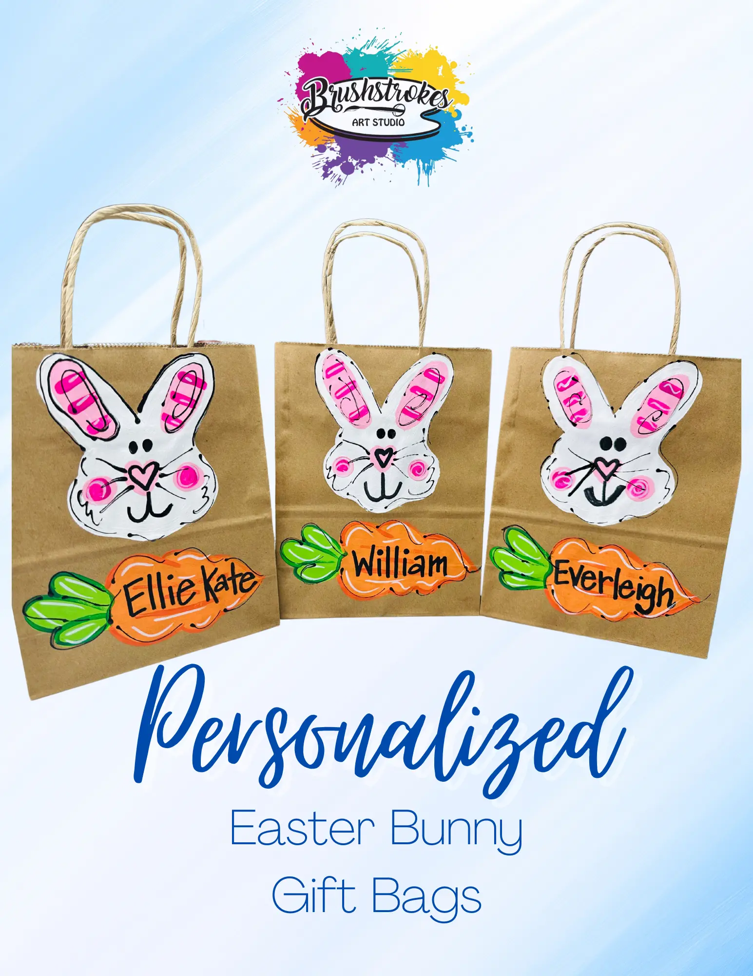 Personalized Easter Bunny Gift Bags